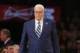 Apr 5, 2013; New York, NY, USA; Phil Jackson in attendance during game between the New York Knicks and the Milwaukee Bucks at Madison Square Garden. New York Knicks defeat the Milwaukee Bucks 101-83. Mandatory Credit: Jim O'Connor-USA TODAY Sports