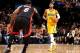 INDIANAPOLIS, IN - MARCH 26: Paul George #24 of the Indiana Pacers brings the ball up court against LeBron James #6 of the Miami Heat during a game on March 26, 2014 at Bankers Life Fieldhouse in Indianapolis, IN. NOTE TO USER: User expressly acknowledge