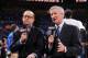OKLAHOMA CITY, OK - JUNE 12: ESPN Announcers Jeff Van Gundy and Mike Breen does pre-game during Game One of the 2012 NBA Finals at Chesapeake Energy Arena on June 12, 2012 in Oklahoma City, Oklahoma. NOTE TO USER: User expressly acknowledges and agrees th