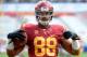 LOS ANGELES, CA - SEPTEMBER 21: Jalen Cope-Fitzpatrick #88 of the USC Trojans warms up before the game against the Utah State Aggies at the Los Angeles Memorial Coliseum on September 21, 2013 in Los Angeles, California. (Photo by Harry How/Getty Images)
