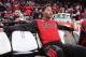 PORTLAND, OR - NOVEMBER 22: Derrick Rose #1 of the Chicago Bulls sits on the bench before the game against the Portland Trail Blazers on November 22, 2013 at the Moda Center Arena in Portland, Oregon. NOTE TO USER: User expressly acknowledges and agrees