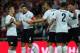 LONDON, ENGLAND - SEPTEMBER 06: Steven Gerrard of England is congratulated by Jack Wilshere of England on scoring the opening goal during the FIFA 2014 World Cup Qualifying Group H match between England and Moldova at Wembley Stadium on September 6, 2013