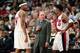 31 Oct 2000: Head Coach Mike Dunleavy of the Portland Trail Blazers talks to Scottie Pippen #33 and Rasheed Wallace #30 during the game against the Los Angeles Lakers at the Rose Garden in Portland, Oregon. The Lakers defeated the Blazers 96-86. NOTE TO