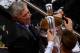 LISBON, PORTUGAL - MAY 24: Head Coach, Carlo Ancelotti of Real Madrid lifts the trophy with Sergio Ramos of Real Madrid during the UEFA Champions League Final between Real Madrid and Atletico de Madrid at Estadio da Luz on May 24, 2014 in Lisbon, Portuga