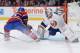 New York Islanders goalie Evgeni Nabokov.