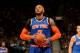 TORONTO, CANADA - April 11: Carmelo Anthony #7 of the New York Knicks attempts a free throw against the Toronto Raptors on April 11, 2014 at the Air Canada Centre in Toronto, Ontario, Canada. NOTE TO USER: User expressly acknowledges and agrees that, by