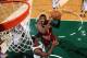 MILWAUKEE, WI - APRIL 11: Kyrie Irving #2 of the Cleveland Cavaliers shoots the ball against Jeff Adrien #12 of the Milwaukee Bucks on April 11, 2014 at the BMO Harris Bradley Center in Milwaukee, Wisconsin. NOTE TO USER: User expressly acknowledges and