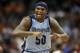 Apr 14, 2014; Phoenix, AZ, USA; Memphis Grizzlies forward Zach Randolph (50) celebrates against the Phoenix Suns during the second half at US Airways Center. The Grizzlies won 97-91. Mandatory Credit: Joe Camporeale-USA TODAY Sports