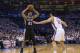 OKLAHOMA CITY, OK - May 27: Tim Duncan #21 of the San Antonio Spurs looks to pass the ball against the Oklahoma City Thunder in Game 4 of the Western Conference Finals during the 2014 NBA Playoffs at the Chesapeake Arena on May 27, 2014 in Oklahoma City,