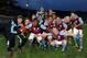 Villa celebrate becoming NextGen winners.