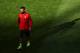 LISBON, PORTUGAL - MAY 23: Arda Turan of Club Atletico de Madrid looks on during a Club Atletico de Madrid training session ahead of the UEFA Champions League Final against Real Madrid at Estadio da Luz on May 23, 2014 in Lisbon, Portugal. (Photo by Sha