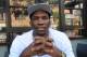SANTA MONICA, CA - MAY 8: NBA Draft prospect Joel Embiid behind the scenes on May 8, 2014 at Third Street Promenade in Santa Monica, California. NOTE TO USER: User expressly acknowledges and agrees that, by downloading and/or using this Photograph, user