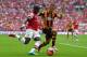 LONDON, ENGLAND - MAY 17: Bacary Sagna of Arsenal takes on Liam Rosenior of Hull City during the FA Cup with Budweiser Final match between Arsenal and Hull City at Wembley Stadium on May 17, 2014 in London, England. (Photo by Shaun Botterill/Getty Image