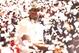 MIAMI, FL - JUNE 24: LeBron James #6 of the Miami Heat is surrounded by confetti during the rally for season-ticket holders at the American Airlines Arena after their NBA championship parade through downtown on June 24, 2013 in Miami, Florida. NOTE TO USE