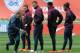 Lambert, second player from left, and Sturridge, far right, are both in England's World Cup squad