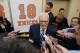 NEW YORK, NY - April 5: Phil Jackson of the 1973 Championship New York Knicks team during a press conference before a game between the Milwaukee Bucks and the New York Knicks on April 5, 2013 at Madison Square Garden in New York City. NOTE TO USER: User