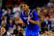 ARLINGTON, TX - APRIL 07: James Young #1 of the Kentucky Wildcats reacts against the Connecticut Huskies during the NCAA Men's Final Four Championship at AT&T Stadium on April 7, 2014 in Arlington, Texas. (Photo by Jamie Squire/Getty Images)