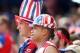 Jun 1, 2014; Harrison, NJ, USA; Fans of the USA mens soccer team look on against Turkey during the second half of their international friendly soccer match at Red Bull Arena. The United States defeated Turkey 2-1. Mandatory Credit: Adam Hunger-USA TODAY