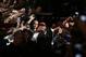 Sep 21, 2013; Toronto, Ontario, CAN; Fans cheer as Jon Jones enters the arena before his fight against Alexander Gustafsson (not pictured) for their Light Heavyweight Championship bout at UFC 165 at the Air Canada Centre. Mandatory Credit: Tom Szczerbowsk