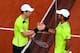 PARIS, FRANCE - JUNE 02: Andy Murray of Great Britain shakes hands with Fernando Verdasco of Spain after their men's singles match on day nine of the French Open at Roland Garros on June 2, 2014 in Paris, France. (Photo by Dan Istitene/Getty Images)