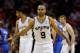 SAN ANTONIO, TX - MAY 29: Tony Parker #9 of the San Antonio Spurs looks on in the first half against the Oklahoma City Thunder during Game Five of the Western Conference Finals of the 2014 NBA Playoffs at AT&T Center on May 29, 2014 in San Antonio, Texas.