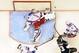 Jun 4, 2014; Los Angeles, CA, USA; New York Rangers goalie Henrik Lundqvist (30) defends the net against Los Angeles Kings left wing Kyle Clifford (13) during the first period in game one of the 2014 Stanley Cup Final at Staples Center. Mandatory Credit: