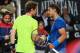 ROME, ITALY - MAY 16: Andy Murray of Great Britain congratulates Rafael Nadal of Spain after he won in three sets during day six of the Internazionali BNL d'Italia tennis 2014 on May 16, 2014 in Rome, Italy. (Photo by Julian Finney/Getty Images)