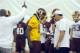 Redskins HC Jay Gruden with RG3.