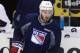 LOS ANGELES, CA - JUNE 06: John Moore #17 of the New York Rangers skates during a practice session on an off day during the 2014 NHL Stanley Cup playoffs at Staples Center on June 6, 2014 in Los Angeles, California. (Photo by Bruce Bennett/Getty Images)