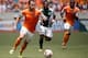 Apr 27, 2014; Houston, TX, USA; Houston Dynamo midfielder Brad Davis (11) runs with the ball during the first half against the Portland Timbers at BBVA Compass Stadium. Mandatory Credit: Andrew Richardson-USA TODAY Sports