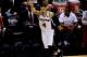 SAN ANTONIO, TX - JUNE 05: Danny Green #4 of the San Antonio Spurs reacts after hitting a shot against the Miami Heat during Game One of the 2014 NBA Finals at the AT&T Center on June 5, 2014 in San Antonio, Texas. NOTE TO USER: User expressly acknowledge
