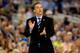 ARLINGTON, TX - APRIL 07: Head coach John Calipari of the Kentucky Wildcats motions to his players during the NCAA Men's Final Four Championship against the Connecticut Huskies at AT&T Stadium on April 7, 2014 in Arlington, Texas. (Photo by Jamie Squire