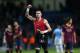 MANCHESTER, ENGLAND - FEBRUARY 18: Victor Valdes of Barcelona celebrates at the end of the UEFA Champions League Round of 16 first leg match between Manchester City and Barcelona at the Etihad Stadium on February 18, 2014 in Manchester, England. (Photo