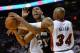 Jun 10, 2014; Miami, FL, USA; San Antonio Spurs forward Tim Duncan (21) drives against Miami Heat guard Ray Allen (34) during the fourth quarter of game three of the 2014 NBA Finals at American Airlines Arena. San Antonio Spurs won 111-92. Mandatory Credi