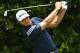 PINEHURST, NC - JUNE 09: Dustin Johnson of the United States takes his tee shot during a practice round prior to the start of the 114th U.S. Open at Pinehurst Resort & Country Club, Course No. 2 on June 9, 2014 in Pinehurst, North Carolina. (Photo by St