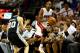 MIAMI, FL - JUNE 10: Ray Allen #34 of the Miami Heat makes a pass as Manu Ginobili #20 of the San Antonio Spurs defends during Game Three of the 2014 NBA Finals at American Airlines Arena on June 10, 2014 in Miami, Florida. NOTE TO USER: User expressly a