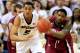 COLUMBIA, MO - JANUARY 25: Jordan Clarkson #5 of the Missouri Tigers controls the ball during the game against the South Carolina Gamecocks at Mizzou Arena on January 25, 2014 in Columbia, Missouri. (Photo by Jamie Squire/Getty Images)