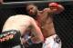 July 14, 2012; Portland, OR, USA; Tyron Woodley (white shorts) fights against Nate Marquardt (black shorts) at MMA Strikeforce at the Rose Garden Arena. Mandatory Credit: Scott Olmos-USA TODAY Sports