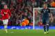 MANCHESTER, ENGLAND - APRIL 01: Bastian Schweinsteiger of Bayern Muenchen argues with Wayne Rooney of Manchester United after he received a red card during the UEFA Champions League Quarter Final first leg match between Manchester United and FC Bayern Mu