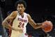 NEW YORK, NY - NOVEMBER 26: Josh Huestis #24 of the Stanford Cardinals drives towards the basket during the first half against the Pittsburgh Panthers at Barclays Center on November 26, 2013 in the Brooklyn borough of New York City. (Photo by Maddie Mey