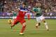 GLENDALE, AZ - APRIL 02: Clint Dempsey #8 of USA shoots the ball past Jesus Eduardo Zavala #17 of Mexico during the first half of the International Friendly at University of Phoenix Stadium on April 2, 2014 in Glendale, Arizona. Mexico and USA played to