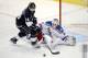 LOS ANGELES, CA - JUNE 7: Justin Williams #14 of the Los Angeles Kings skates with the puck against Henrik Lundqvist #30 of the New York Rangers during the second period of Game Two of the Stanley Cup Final during the 2014 Stanley Cup Playoffs at Staples