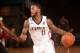 RENO - JANUARY 8: Pierre Jackson #11 of the Idaho Stampede dribbles the ball against the Erie BayHawks during the 2014 NBA D-League Showcase on January 8, 2014 at the Reno Events Center in Reno, Nevada. NOTE TO USER: User expressly acknowledges and agree