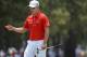 PINEHURST, NC - JUNE 11: Zach Johnson of the United States reacts on a green during a practice round prior to the start of the 114th U.S. Open at Pinehurst Resort & Country Club, Course No. 2 on June 11, 2014 in Pinehurst, North Carolina. (Photo by Ross