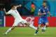 MANAUS, BRAZIL - JUNE 14: Leighton Baines of England challenges Antonio Candreva of Italy during the 2014 FIFA World Cup Brazil Group D match between England and Italy at Arena Amazonia on June 14, 2014 in Manaus, Brazil. (Photo by Richard Heathcote/Gett