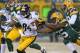 Steelers receiver Antonio Brown had the second-most receiving yardage in the NFL last season.