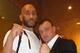 Silva (left) poses with Kozlov.