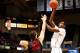 HARTFORD, CT - DECEMBER 18: DeAndre Daniels #2 of the Connecticut Huskies takes a shot in front of Dwight Powell #33 of the Stanford Cardinal in the first half during the game at XL Center on December 18, 2013 in Hartford, Connecticut. (Photo by Jared W