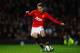 MANCHESTER, ENGLAND - JANUARY 22: Adnan Januzaj of Manchester United misses with his penalty attempt during the Capital One Cup semi final, second leg match between Manchester United and Sunderland at Old Trafford on January 22, 2014 in Manchester, Engla