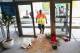 RIO DE JANEIRO, BRAZIL - JUNE 18: Security personnel stand near broken doors and planters after fans broke through security entering the stadium prior to the 2014 FIFA World Cup Brazil Group B match between Spain and Chile at Maracana on June 18, 2014 in